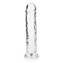 Żelowe przezroczyste dildo z przyssawką waginalne i analne 22 cm Żelowe przezroczyste dildo z przyssawką waginalne i analne 22 cm