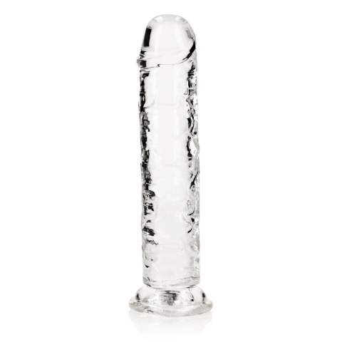 Żelowe przezroczyste dildo z przyssawką waginalne i analne 22 cm Żelowe przezroczyste dildo z przyssawką waginalne i analne 22 cm
