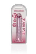 Żelowe różowe dildo z przyssawką waginalne i analne 22 cm Żelowe różowe dildo z przyssawką waginalne i analne 22 cm