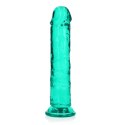 Żelowe zielone dildo z przyssawką waginalne i analne 22 cm Żelowe zielone dildo z przyssawką waginalne i analne 22 cm