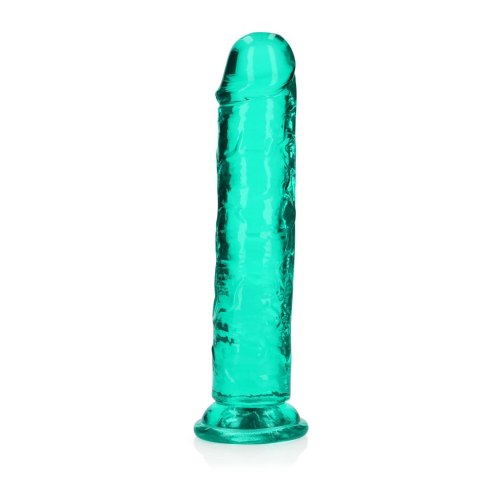 Żelowe zielone dildo z przyssawką waginalne i analne 22 cm Żelowe zielone dildo z przyssawką waginalne i analne 22 cm