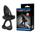 Pierścień na penisa ring z wibracjami PRETTY LOVE COCK RING czarny Pierścień na penisa ring z wibracjami PRETTY LOVE COCK RING czarny