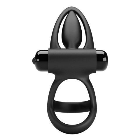 Pierścień na penisa ring z wibracjami PRETTY LOVE COCK RING czarny Pierścień na penisa ring z wibracjami PRETTY LOVE COCK RING czarny