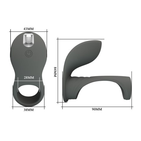 Pierścień na penisa PRETTY LOVE - Master ring, 7 vibration functions, Memory function Pierścień na penisa PRETTY LOVE - Master ring, 7 vibration functions, Memory function