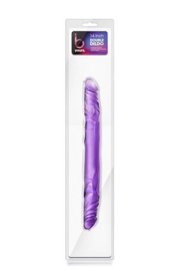 B Yours 14” Double Dildo Purple – podwójne dildo dla dwojga