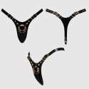 LEATHERETTE HARNESS FABULOUS - ONE SIZE - BLACK GLOSSY LEATHERETTE HARNESS FABULOUS - ONE SIZE - BLACK GLOSSY