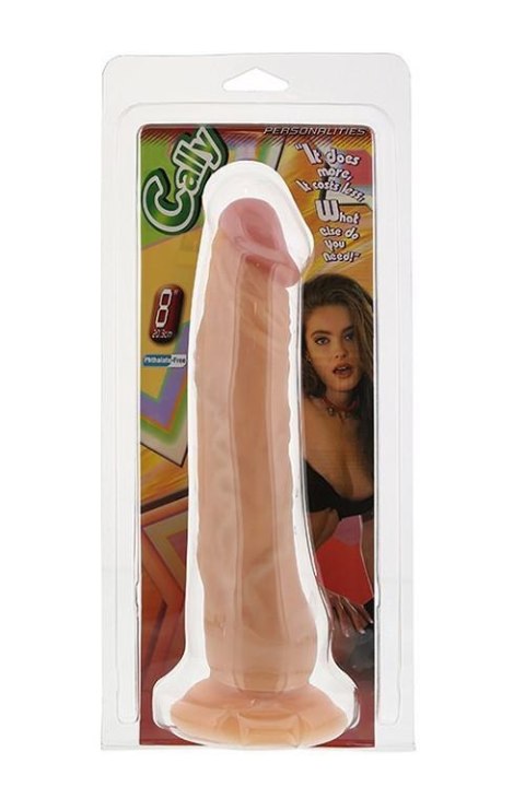 Realistyczne dildo z przyssawką – Personalities Cally 8 Flesh Dong / 23 cm
