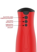 Super Suction Masturbator Red | FUSION X by Hidden Desire