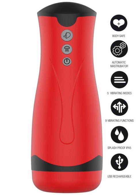 Super Suction Masturbator Red | FUSION X by Hidden Desire Super Suction Masturbator Red | FUSION X by Hidden Desire