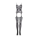 Suspender Rhinestone Bodystocking - One Size Suspender Rhinestone Bodystocking - One Size