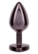 Diamond Heart Plug Large Black