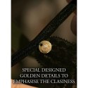 Milou - Elastic Mesh Brief with Open Crotch and Golden Details - Plus Size Milou - Elastic Mesh Brief with Open Crotch and Golden Details - Plus Size