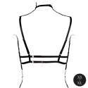 Open Cup Triangle Bra with Neck Strap and Adjustable Sliders - One Size - Black Open Cup Triangle Bra with Neck Strap and Adjustable Sliders - One Size - Black