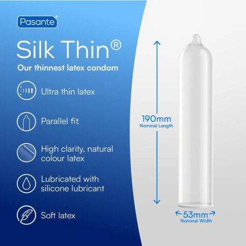 Pasante Silk Thin Condoms 12 pcs Pasante Silk Thin Condoms 12 pcs