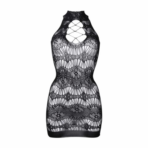Criss Cross Neck Mini Dress - One Size Criss Cross Neck Mini Dress - One Size