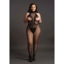 Fishnet and Lace Bodystocking - Plus Size Fishnet and Lace Bodystocking - Plus Size