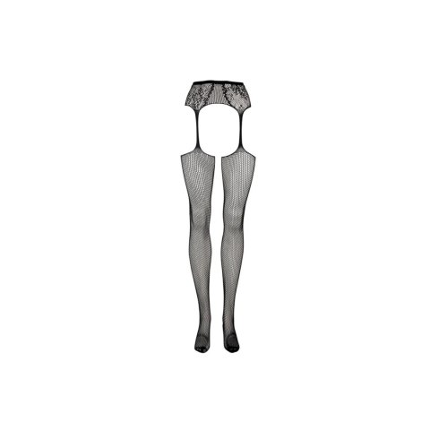 Fishnet and Lace Garterbelt Stockings - One Size Fishnet and Lace Garterbelt Stockings - One Size