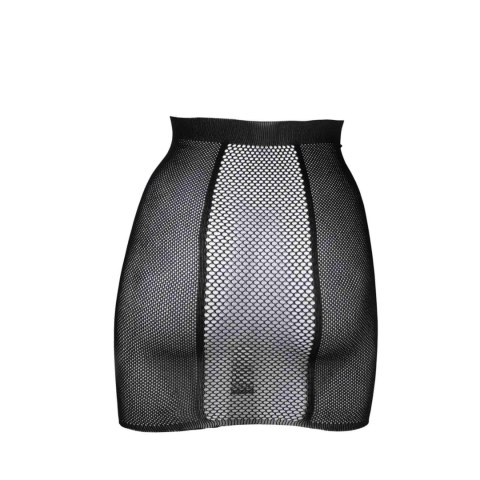 High-Waist Fishnet Skirt - One Size - Black High-Waist Fishnet Skirt - One Size - Black