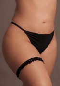 Noel - Elastic Lace Garter with Golden Details - Plus Size Noel - Elastic Lace Garter with Golden Details - Plus Size