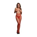 Shimmering Cut-Out Tights - One Size - Red/Gold Glitter Shimmering Cut-Out Tights - One Size - Red/Gold Glitter
