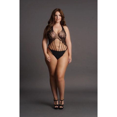 Strappy Lace Teddy - Plus Size Strappy Lace Teddy - Plus Size