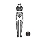 Two Piece with Halter Turtleneck and Pantie with Attached Stockings - OSX - Black Two Piece with Halter Turtleneck and Pantie with Attached Stockings - OSX - Black