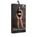 Ananke XII - Three Piece with Choker, Bandeau Top and Pantie with Garters - Plus Size Ananke XII - Three Piece with Choker, Bandeau Top and Pantie with Garters - Plus Size