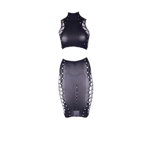 Kala XXXVII - Two Piece with Turtleneck, Crop Top and Skirt - One Size Kala XXXVII - Two Piece with Turtleneck, Crop Top and Skirt - One Size
