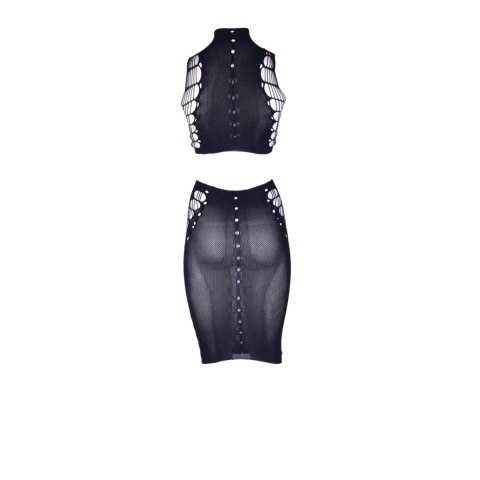 Kala XXXVII - Two Piece with Turtleneck, Crop Top and Skirt - One Size Kala XXXVII - Two Piece with Turtleneck, Crop Top and Skirt - One Size