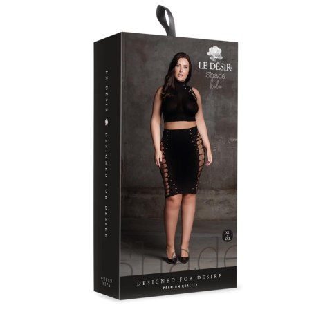 Kala XXXVII - Two Piece with Turtleneck, Crop Top and Skirt - Plus Size Kala XXXVII - Two Piece with Turtleneck, Crop Top and Skirt - Plus Size