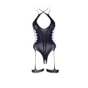 Metis XVI - Body with Garters and Crossed Neckline - One Size Metis XVI - Body with Garters and Crossed Neckline - One Size
