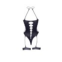 Metis XVI - Body with Garters and Crossed Neckline - One Size Metis XVI - Body with Garters and Crossed Neckline - One Size