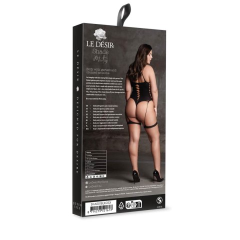 Metis XVI - Body with Garters and Crossed Neckline - Plus Size Metis XVI - Body with Garters and Crossed Neckline - Plus Size