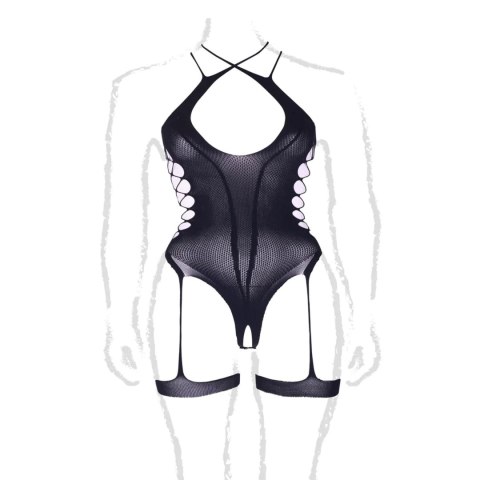 Metis XVI - Body with Garters and Crossed Neckline - Plus Size Metis XVI - Body with Garters and Crossed Neckline - Plus Size