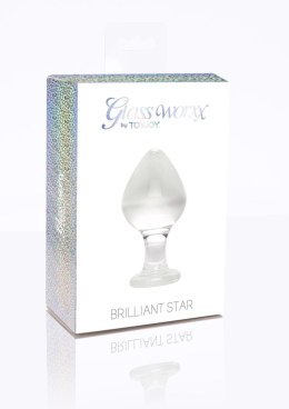 Brilliant Star – Szklany korek analny od ToyJoy Glass Worxx