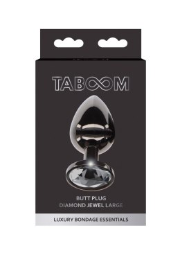 Taboom Butt Plug With Diamond Jewel L – Black
