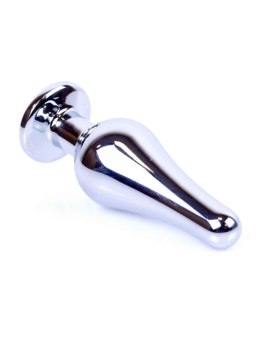Plug-Jewellery Silver BUTT PLUG- Clear