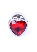 Plug-Jewellery Silver Heart PLUG- Red Plug-Jewellery Silver Heart PLUG- Red