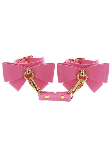 Wrist Cuffs Set Pink – Kajdanki Taboom Malibu z Wegańskiej Skóry Wrist Cuffs Set Pink – Kajdanki Taboom Malibu z Wegańskiej Skóry