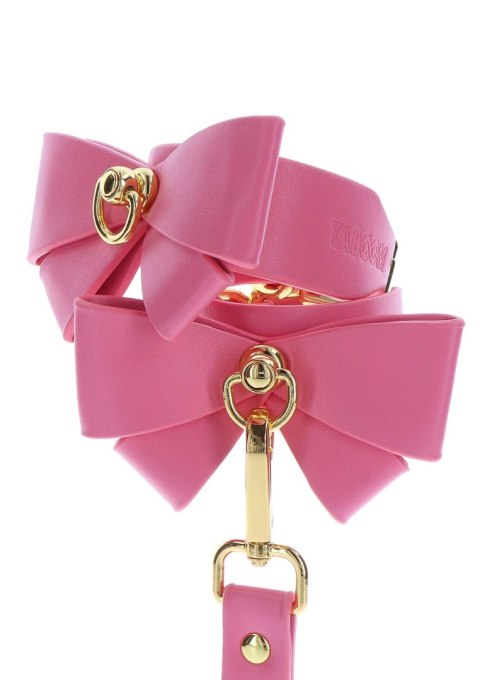 Wrist Cuffs Set Pink – Kajdanki Taboom Malibu z Wegańskiej Skóry Wrist Cuffs Set Pink – Kajdanki Taboom Malibu z Wegańskiej Skóry