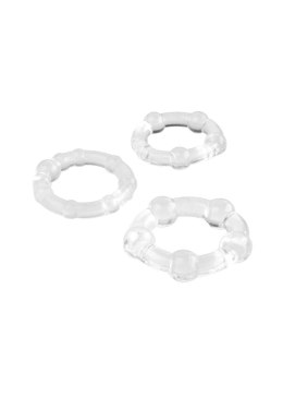 CRYSTALLOCK™ | Zestaw Pierścieni Erekcyjnych C-RING SET | Transparentna Moc & Kontrola