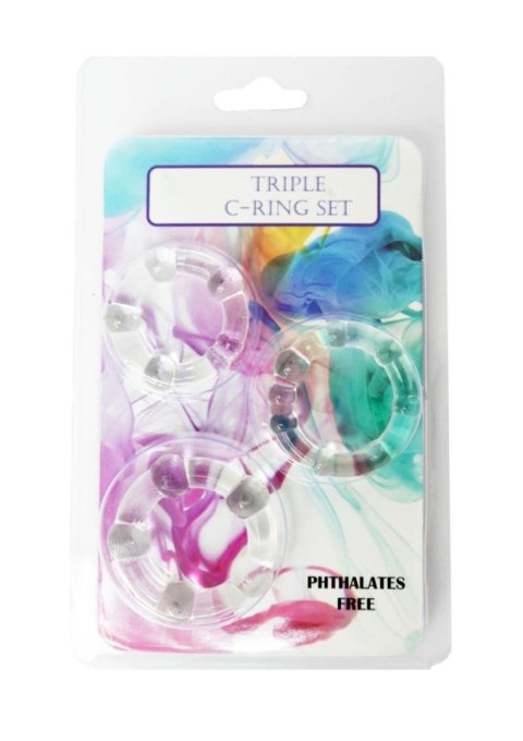 CRYSTALLOCK™ | Zestaw Pierścieni Erekcyjnych C-RING SET | Transparentna Moc & Kontrola CRYSTALLOCK™ | Zestaw Pierścieni Erekcyjnych C-RING SET | Transparentna Moc & Kontrola