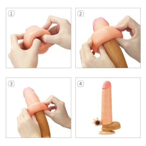 NAKŁADKA ADD 2 VIBRATING SILICONE EXTENDER 24-0090 NAKŁADKA ADD 2 VIBRATING SILICONE EXTENDER 24-0090