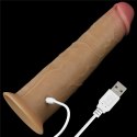 WIBRATOR 8.0'' DUAL LAYERED PLATINUM SILICONE ROTATOR 24-0155