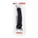 DILDO 6.8" GLASS ROMANCE CZARNY 24-0249 DILDO 6.8" GLASS ROMANCE CZARNY 24-0249