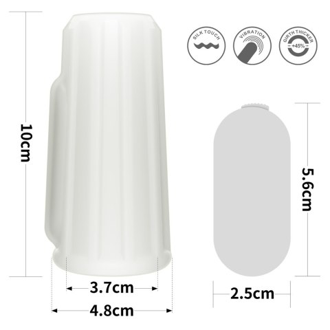 PIERŚCIEŃ NAKŁADKA VIBRATING RIDGE KNIGHTS RING (WHITE) 24-0243 PIERŚCIEŃ NAKŁADKA VIBRATING RIDGE KNIGHTS RING (WHITE) 24-0243