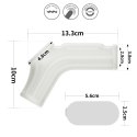 PIERŚCIEŃ NAKŁADKA VIBRATING RIDGE KNIGHTS RING WITH SCROTUM SLEEVE (WHITE) 24-0246