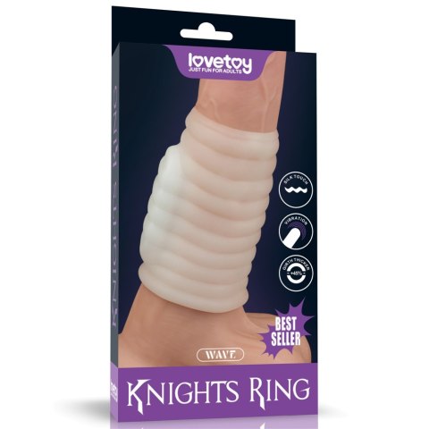 PIERŚCIEŃ NAKŁADKA VIBRATING WAVE KNIGHTS RING (WHITE) 24-0244 PIERŚCIEŃ NAKŁADKA VIBRATING WAVE KNIGHTS RING (WHITE) 24-0244