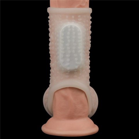 PIERŚCIEŃ VIBRATING DRIP KNIGHTS RING WITH SCROTUM SLEEVE 24-0311 PIERŚCIEŃ VIBRATING DRIP KNIGHTS RING WITH SCROTUM SLEEVE 24-0311