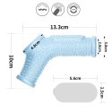 PIERŚCIEŃ VIBRATING DRIP KNIGHTS RING WITH SCROTUM SLEEVE 24-0314